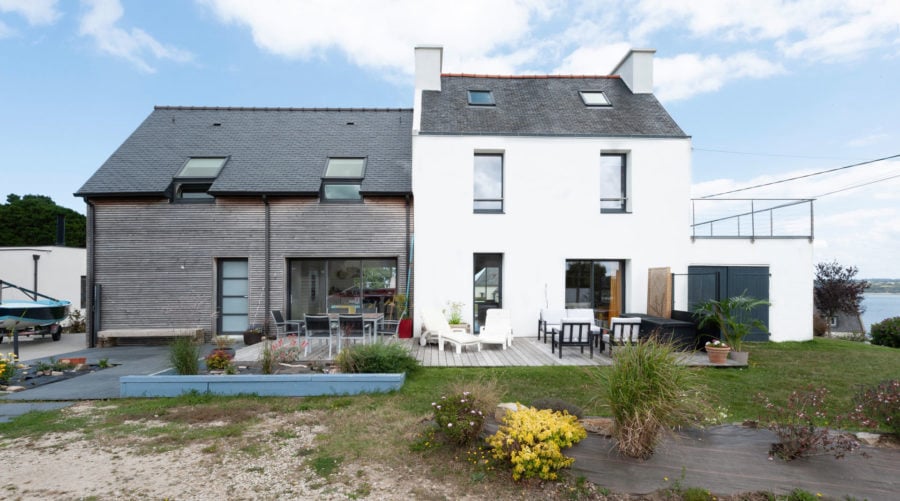 Maison agrandie par Extenbois, filiale extension de Trecobat