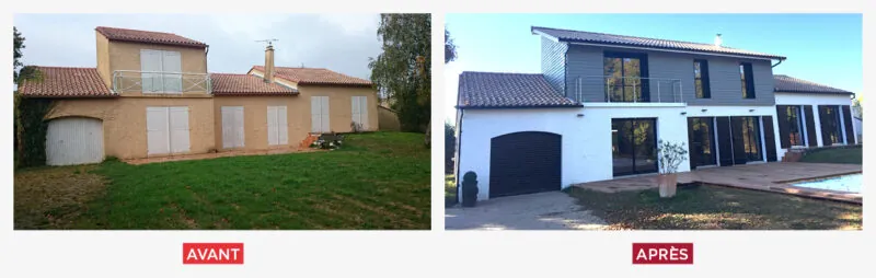Surélévation et rénovation par IGC Rénov', acteur de Procivis Nouvelle Aquitaine